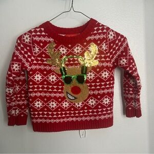 Joyland Toddler Cool Reindeer Sweater Fair Isle Pattern Size 4T